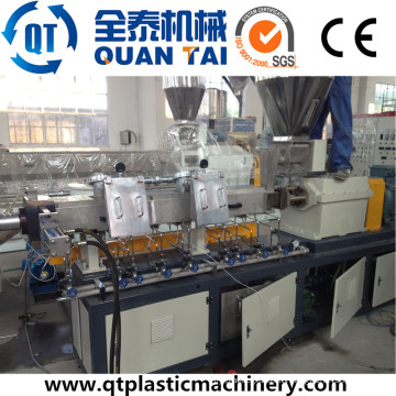 Co-Rotating Double Screw Extruder / Pet Fiber Recycling Pelletizing Machine